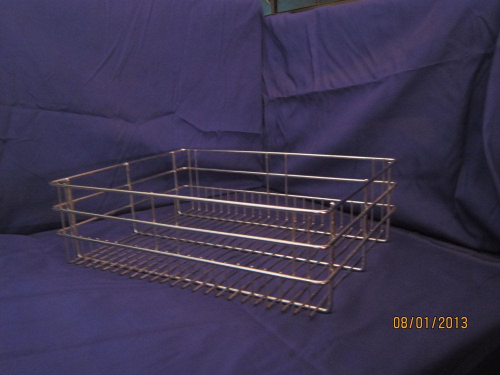 Silver Stainless Steel Storage Basket, for Kitchen