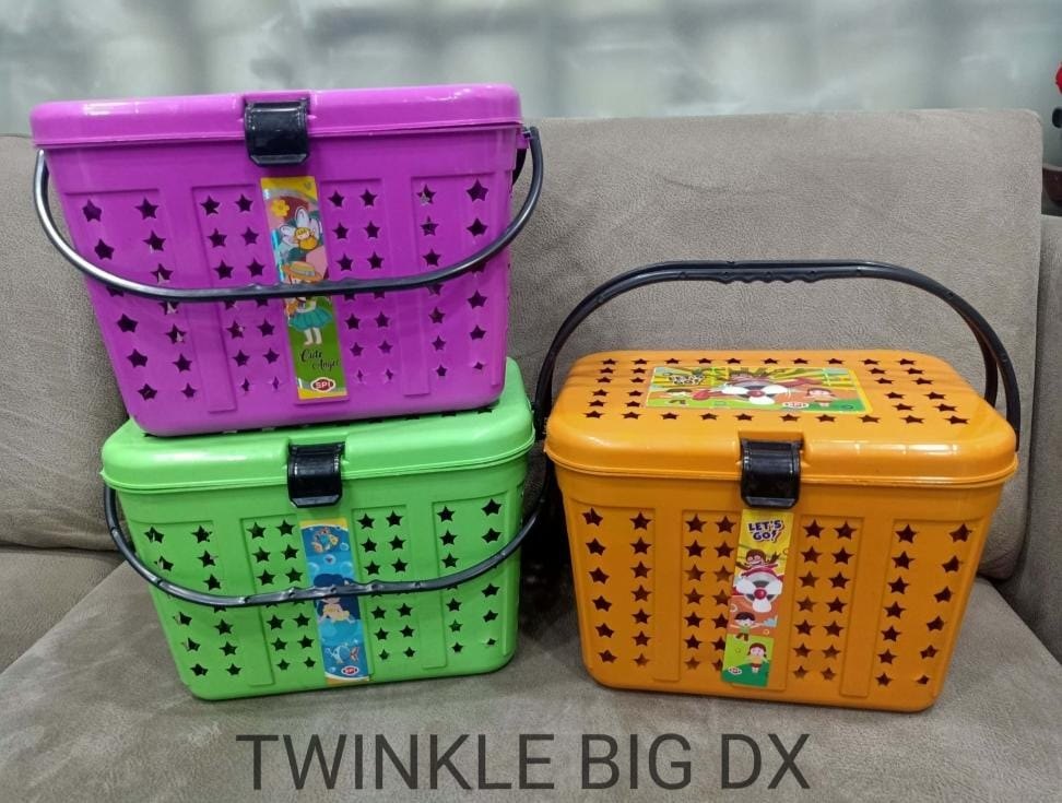 Multicolor Plastic Storage Basket, For Kitchen, Size: Big