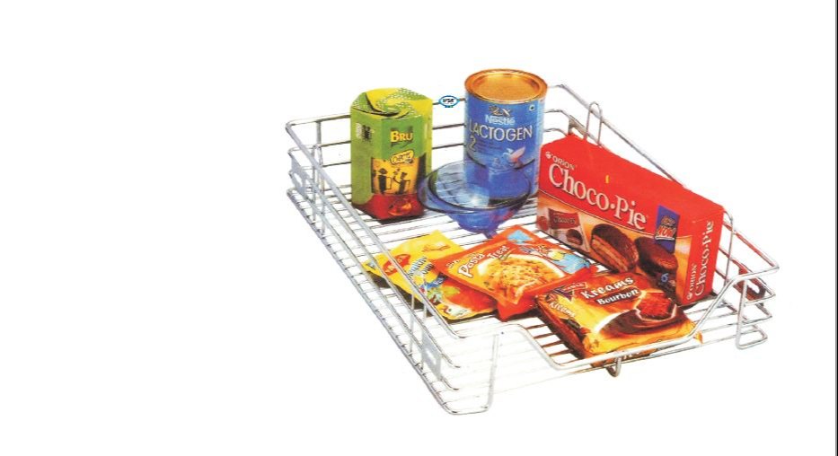 Stainless Steel Silver SS Multipurpose Basket, For Kitchen, Rectangular