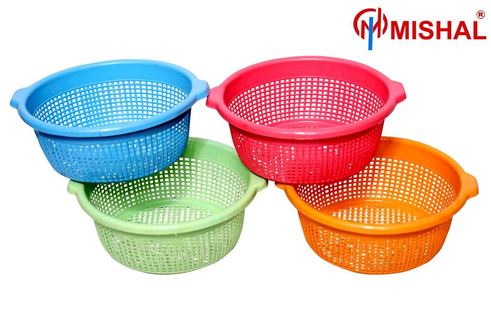 Plastic Fruit and Vegetable Rio Kaan Basket, For Home, Circular