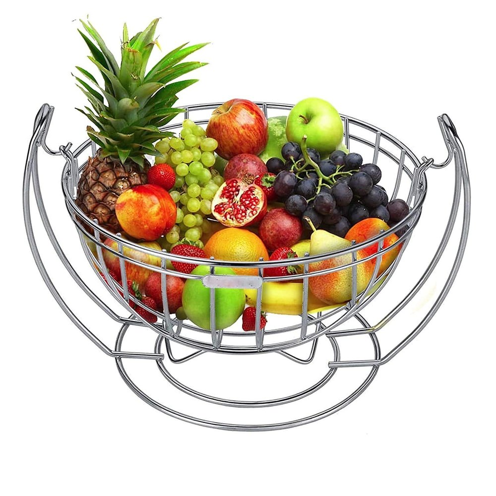 Stainless Steel Fruit Basket, Square