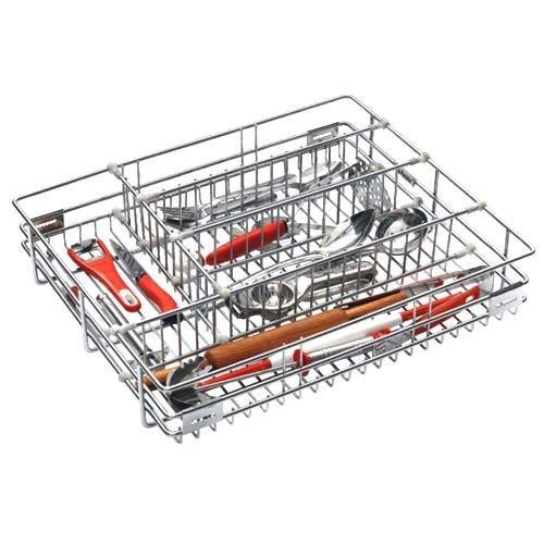 19x20x4 Inch Stainless Steel Wire Mesh Cutlery Basket, For Kitchen