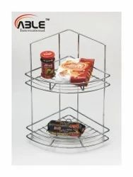 ABLE INTERNATIONAL Silver Double Corner, For Home, Size: Vary