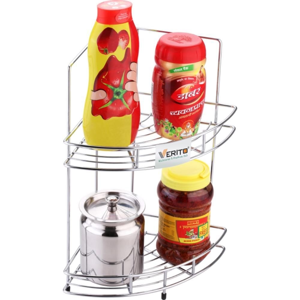 Verito India Stainless Steel Double Corner - Kitchen Accessories