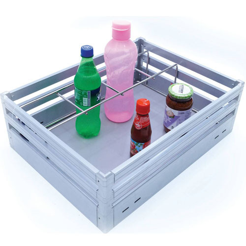 square Aluminium Kitchen Bottle Basket