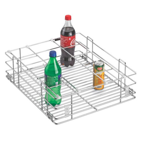 Silver Bottle Stainless Steel Kitchen Basket