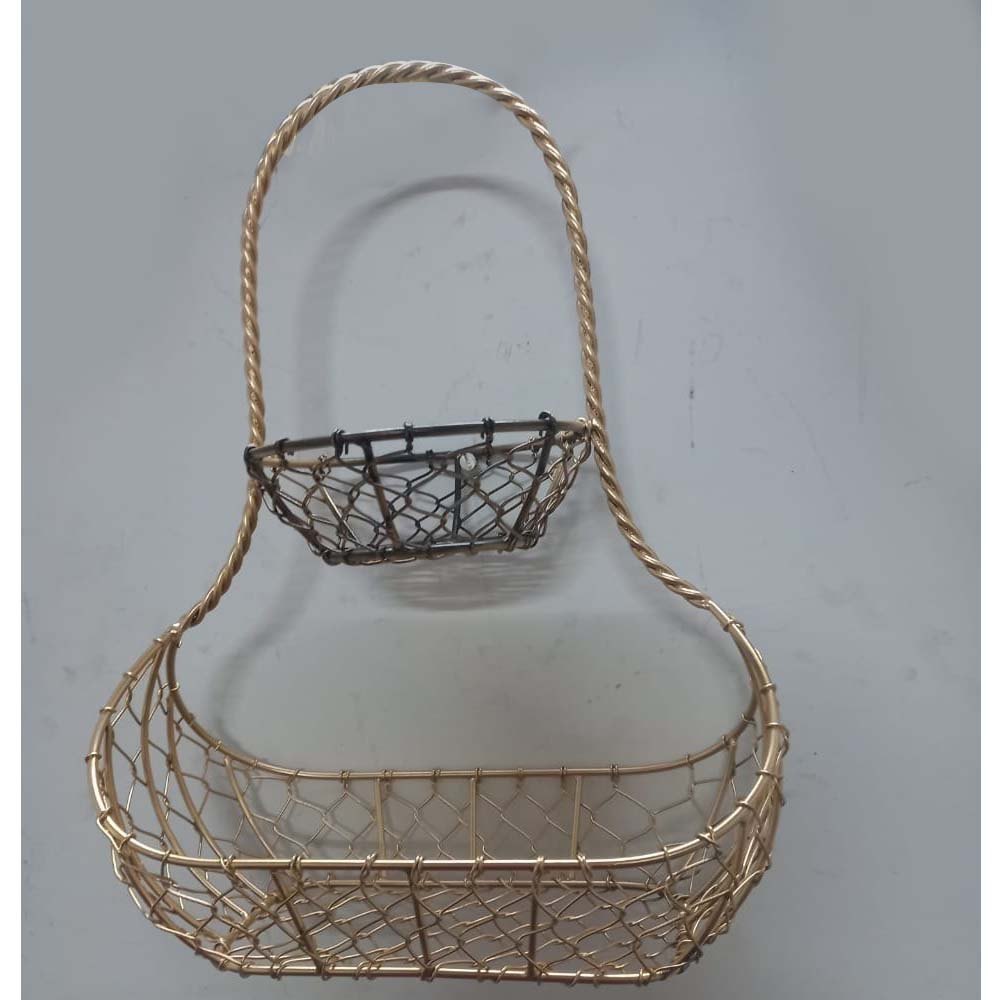 Brass Hanging Fruit Basket, For Home, Size/Dimension: 16 Inch (height)