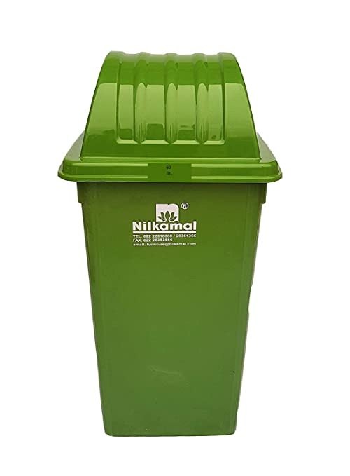 Green Plastic 100 Liter Dome Lid Waste Bin