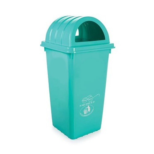 Green Open Top Plastic Industrial Waste Bins, For Outdoor