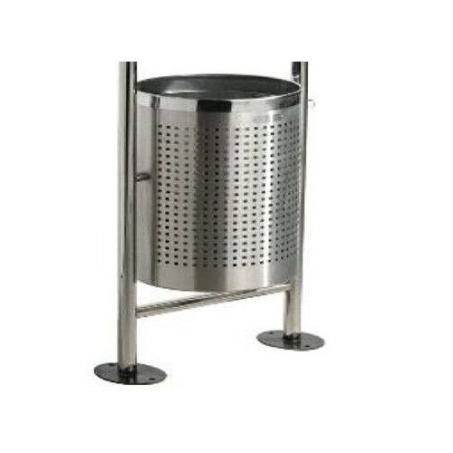 Swing Type Silver Steel Dustbin, Material Grade: SS304, Capacity: 20 Litre