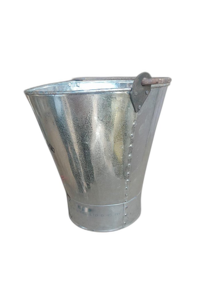 Polished Galvanized Iron Buckets, Capacity: 15 Liter