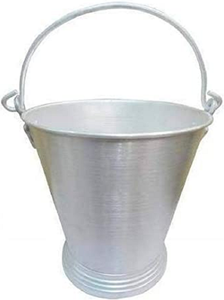 Polished Silver 5L Aluminium Bucket