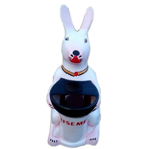 Fiber Rabbit Shape Dustbin