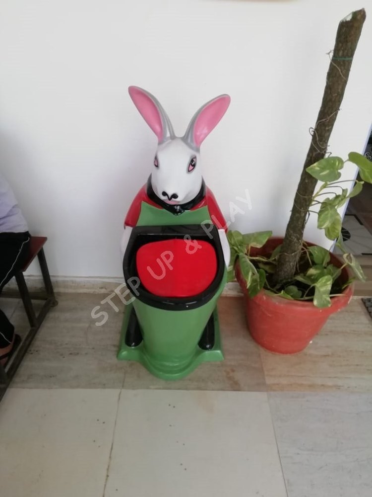 Fiber Rabbit Shape Dustbin