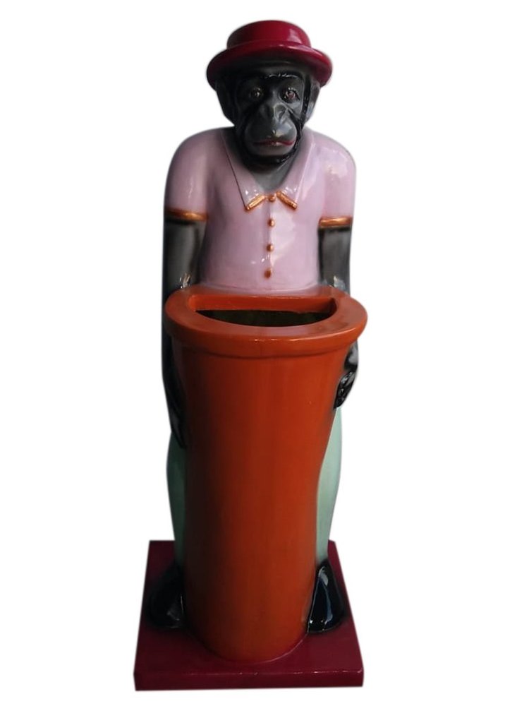 FRP Garden Monkey Dustbin, 3 Feet, 10 Kg