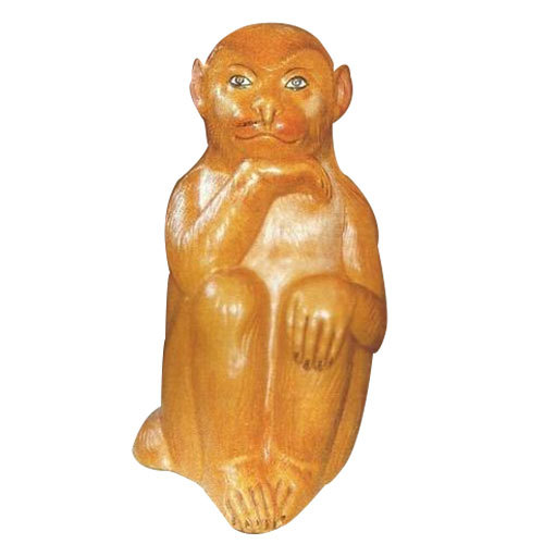 Brown Monkey Shape Dustbin