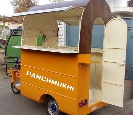 Iron Food cart E Rickshaw, Capacity: 600 kg