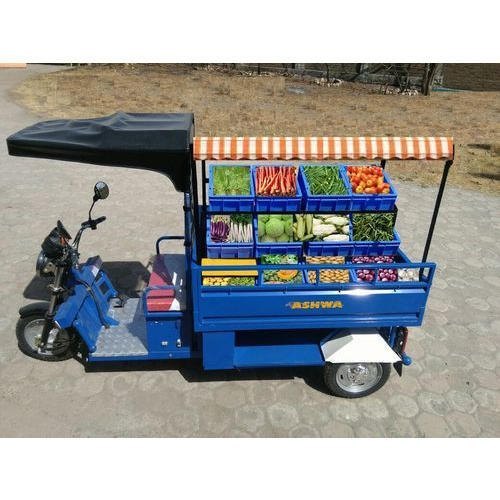 MAYURI Electric Vending Cart, Maximum Run Per Charge: 100-120 km, Loading Capacity: Upto 500 kg