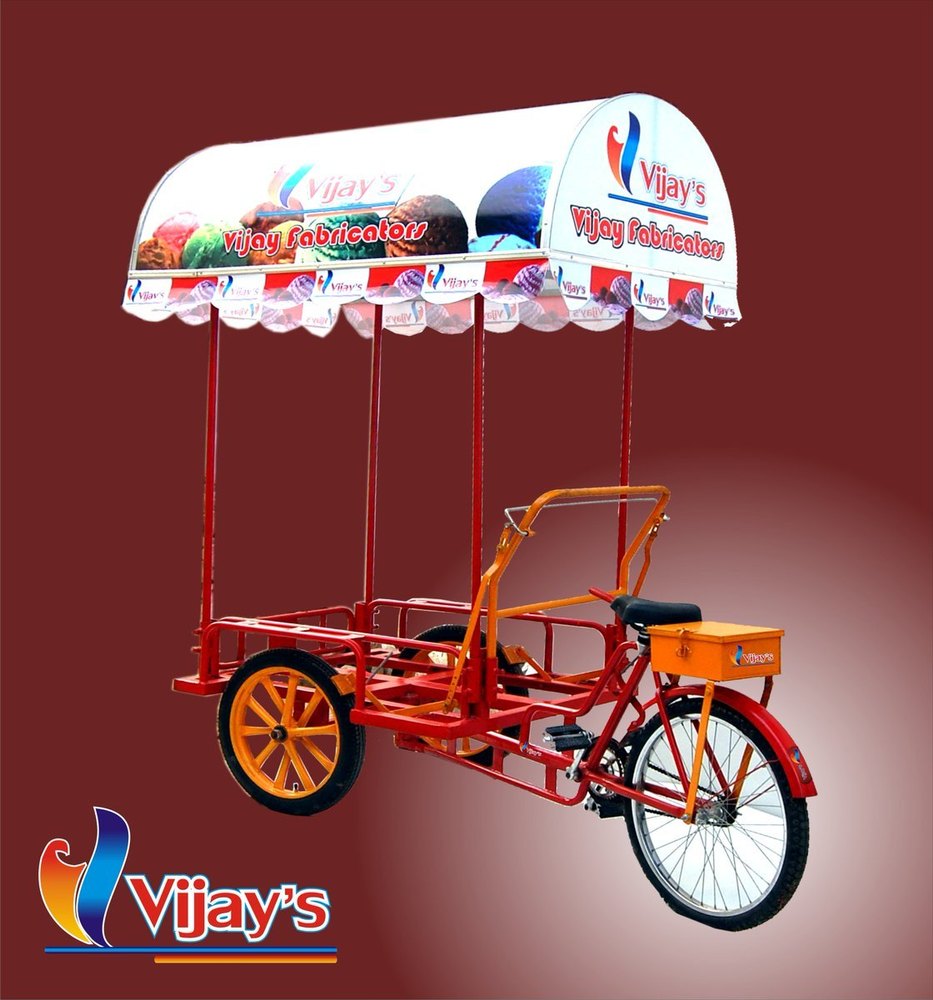 vijayscoolmax.pvt ltd Red Ice Cream Trolley, Size/Dimension: 25*41, Model Name/Number: Ptc2002