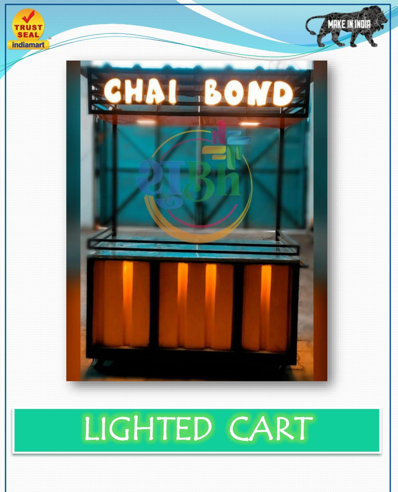 MS, SS Lighted Food Cart, Load Capacity: 150 kg