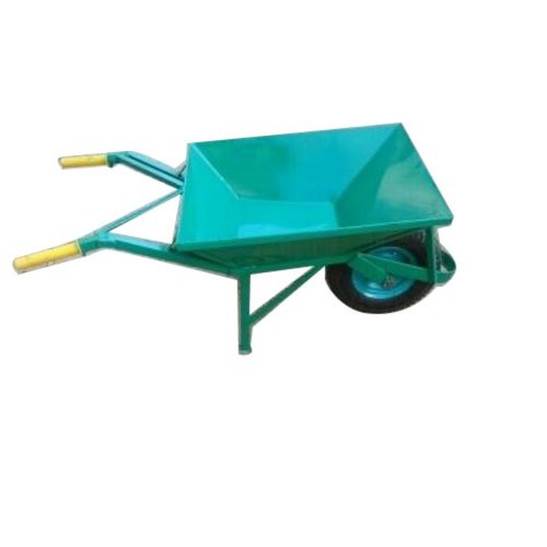 Mild Steel Single Wheel Barrow Concrete Trolley, For Construction, Load Capacity: 200 Kg