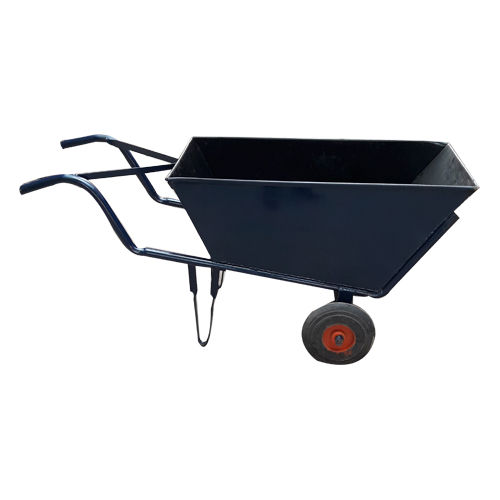 Mild Steel 2 Wheel Barrow Trolley, Capacity: 140 L