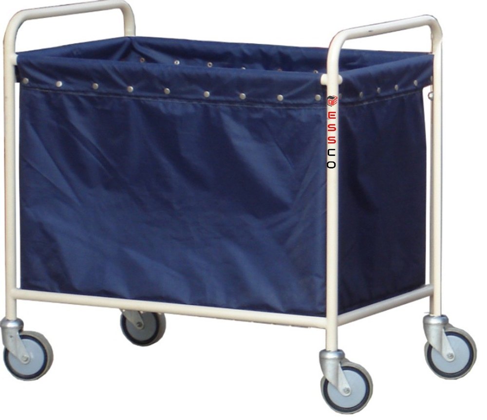 Ward Care Blue Canvas Linen Trolleys, For Hospital And Clinic, Model Name/Number: Essco - 814