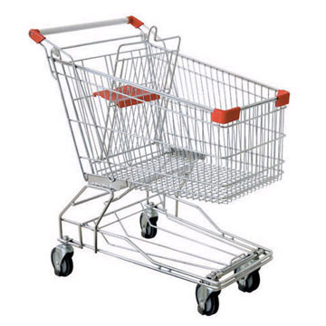 Classic Racks Silver Shopping Trolley