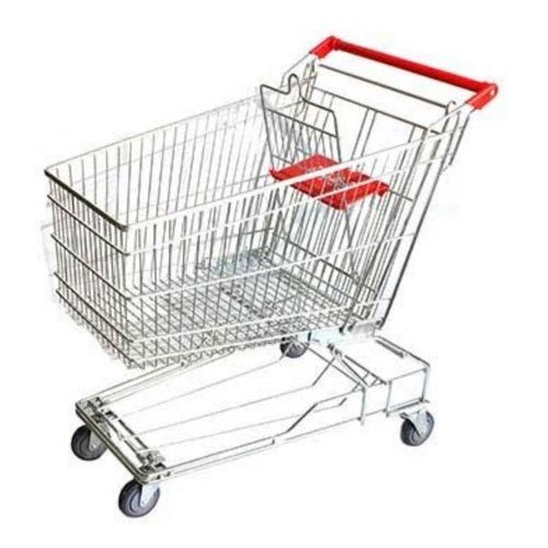 Four-Wheel Mild Steel Super Market Trolley, for Shopping