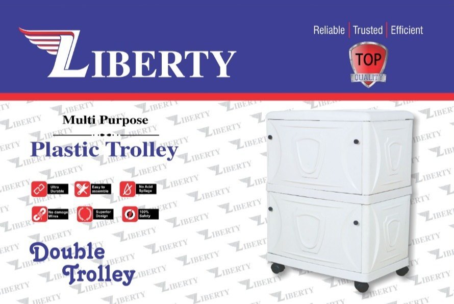 Liberty Plastic Double Battery Inverter Trolley