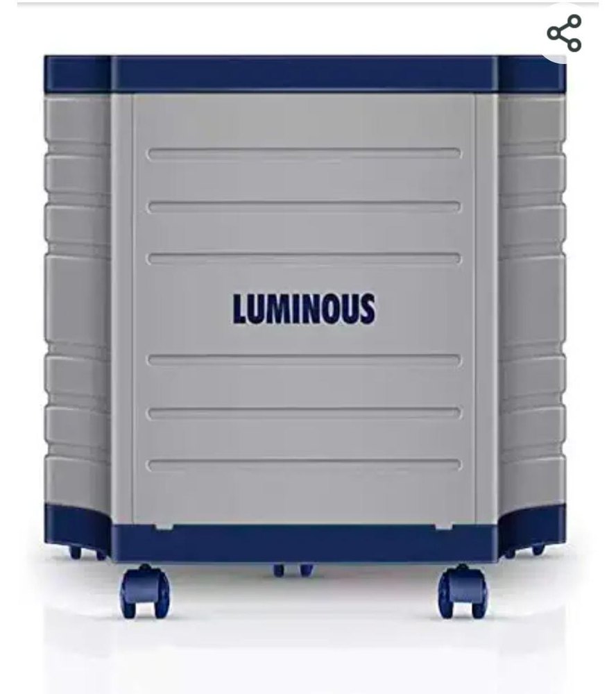 Plastic Light Blue Luminous Inverter Battery Trolley, For Home, Load Capacity: 50-100 KG