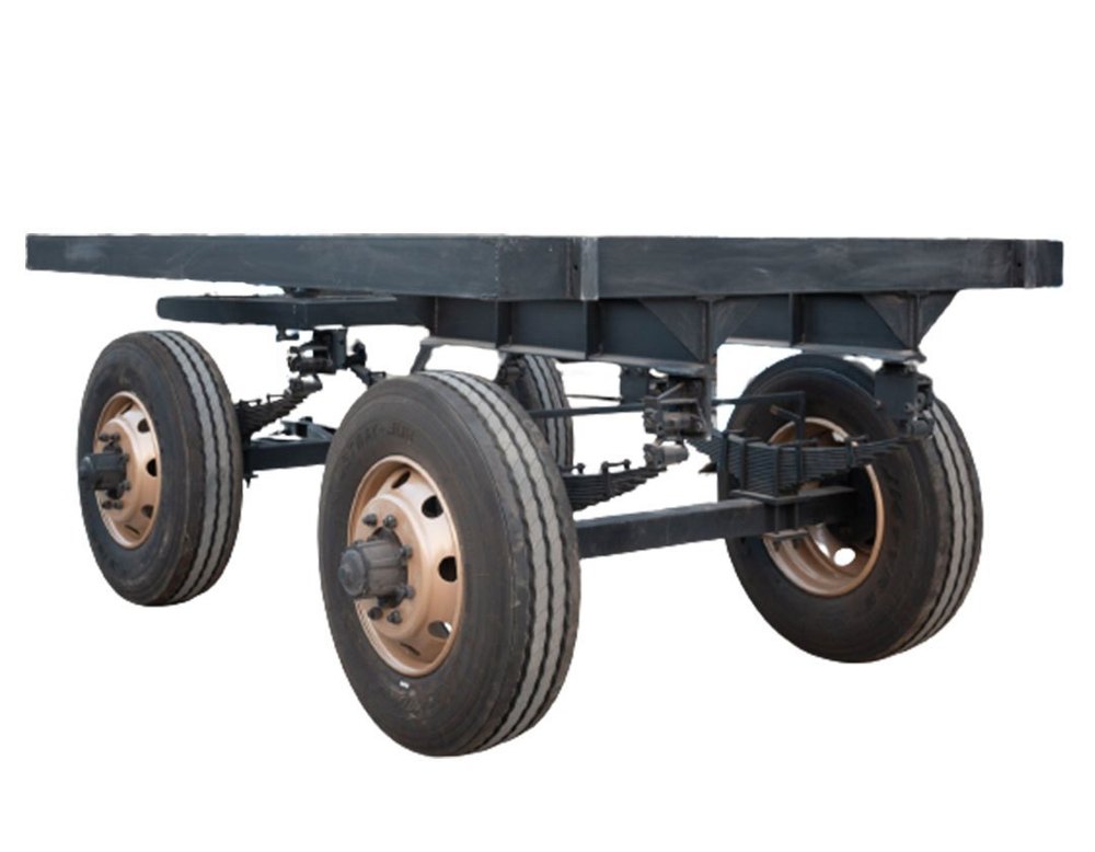 Mild Steel ( Frame) Four-Wheel Generator Set Trolley, Load Capacity: 500 kg