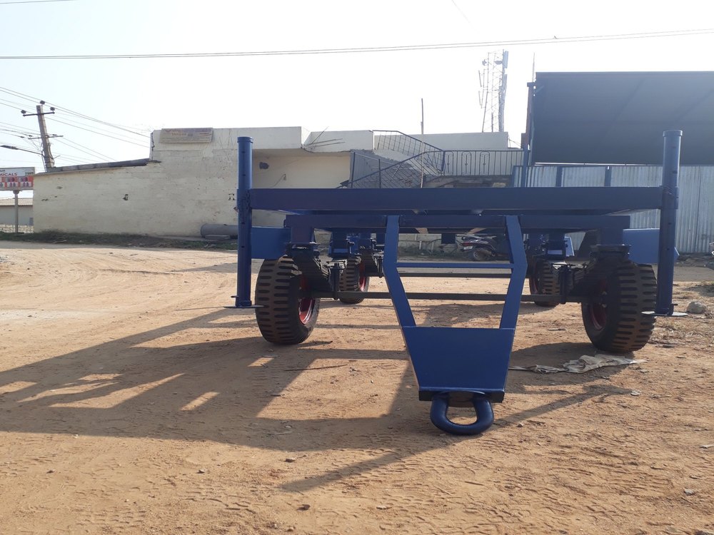 Manual Four-Wheel Generator Trolley, For Industrial, Load Capacity: 2000 kg