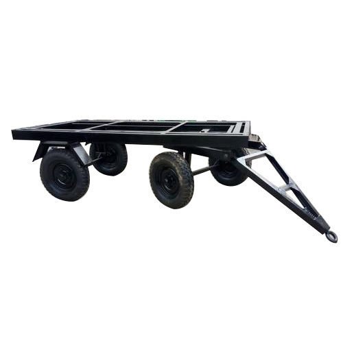 Black Four-Wheel Generator Trolley, Loading Capacity: 100-150 Kg