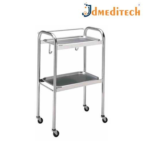 Four-Wheel SS Multipurpose Trolley, For hospital, Load Capacity: 0-50 kg