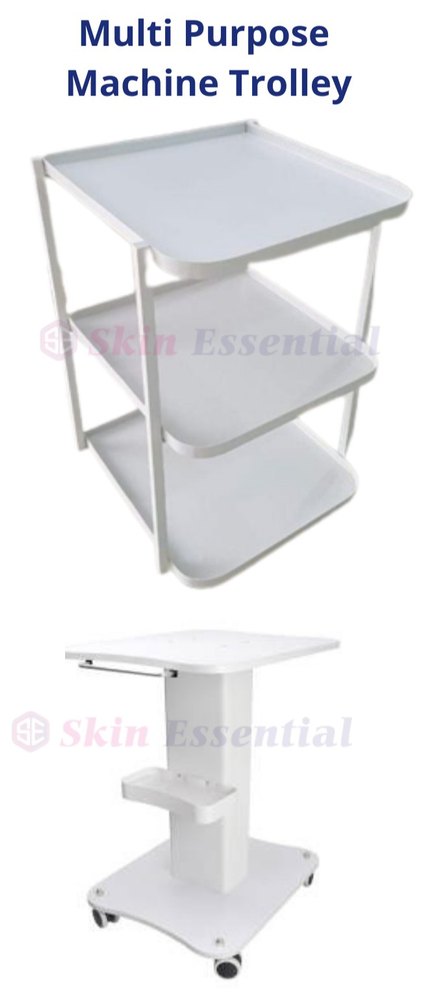 METAL WHITE Skin Trolley Multipurpose, Capacity: 45 Kgs