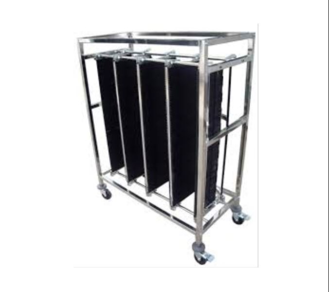 Mild Steel Black ESD Conveying Trolly, For PCB Storage