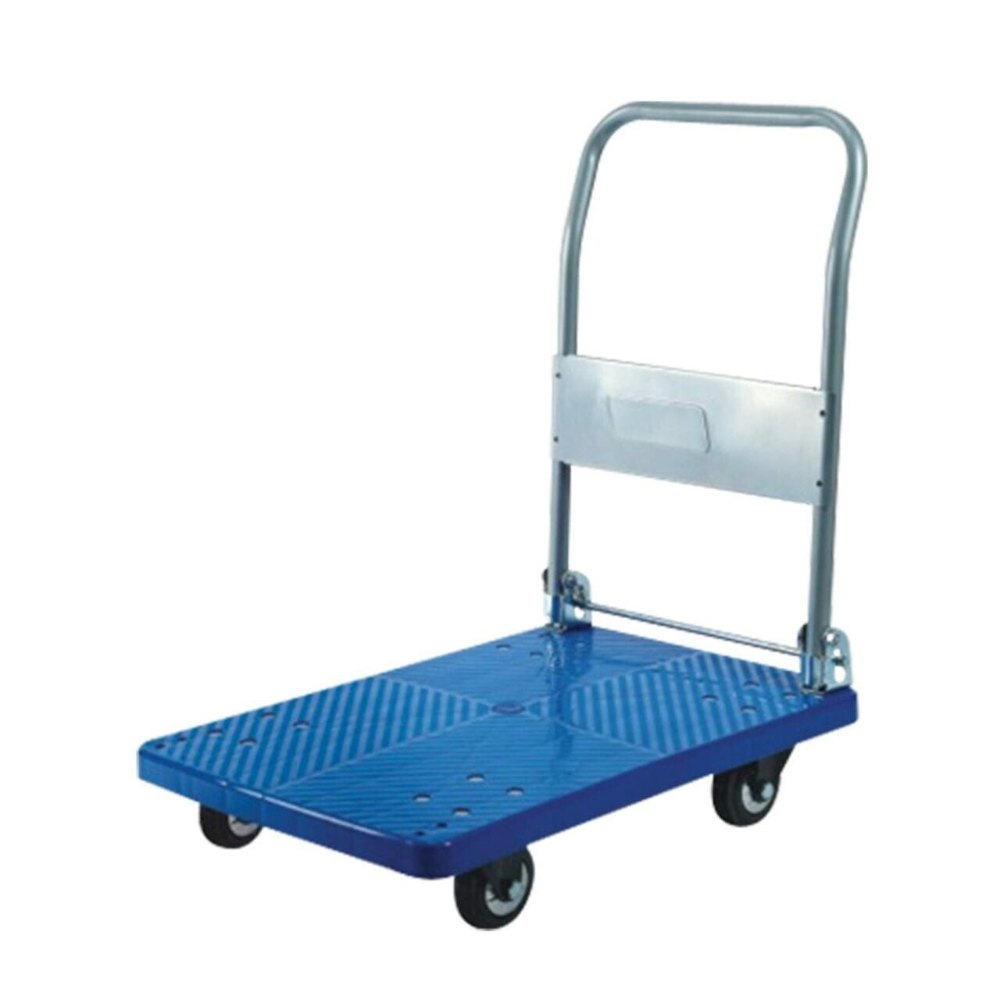 MATERIAL HANDLING Four-Wheel ABS Folding Trolley, For Industrial, Load Capacity: 300 KG