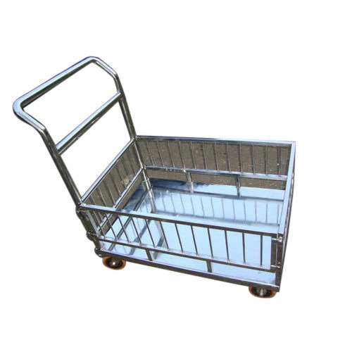 Four-Wheel SS Scrap Trolley, For Industrial