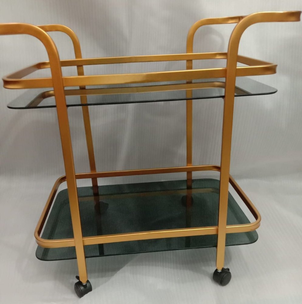 Golden Mild Steel Banquet Tables Tray Trolley, Size/Dimension: 3x2feet, Load Capacity: 10kg