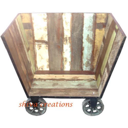 Industrial Wooden Cart