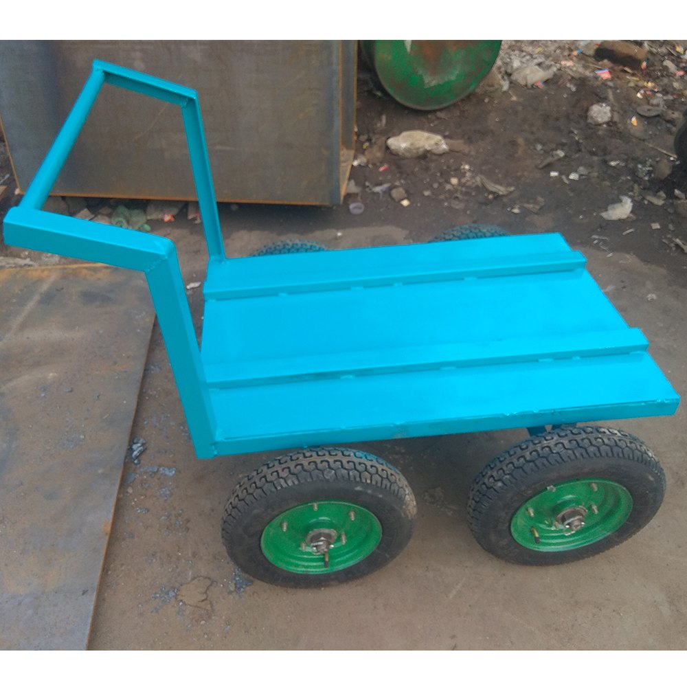 Mild Steel 4 Wheel Trolley, Load Capacity: 100 kg