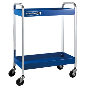 Blue 2 Shelves Roll Cart, For Industrial, Storage Capacity: 136kg