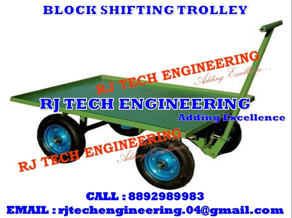 Block shifting trolley, Capacity: 100-200 Kg