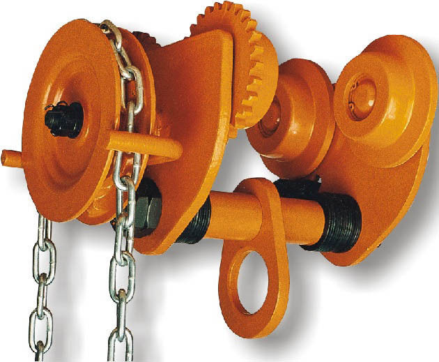 MS Orange Geared Trolley, Model: GT-B TYPE, Capacity: 0.5 To 10 Ton