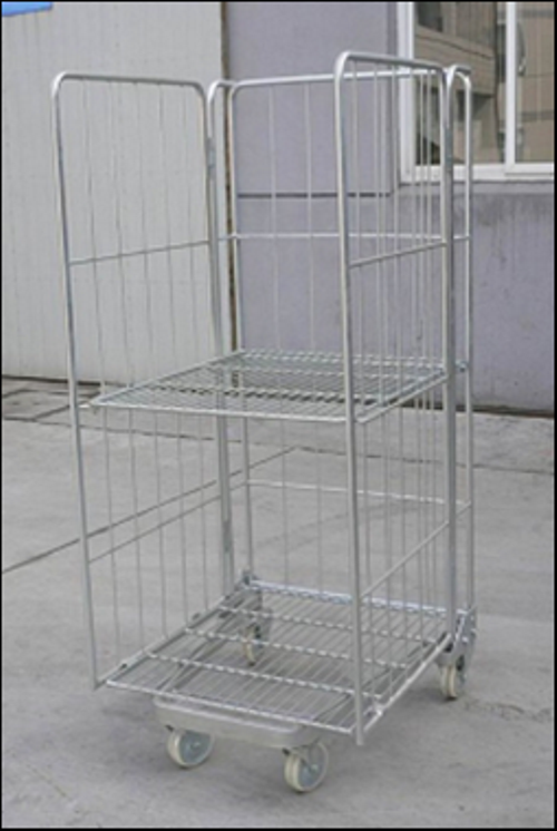 4 MS Chrome Plated RD - Roll Cage Trolley, Load Capacity: 500 Kgs