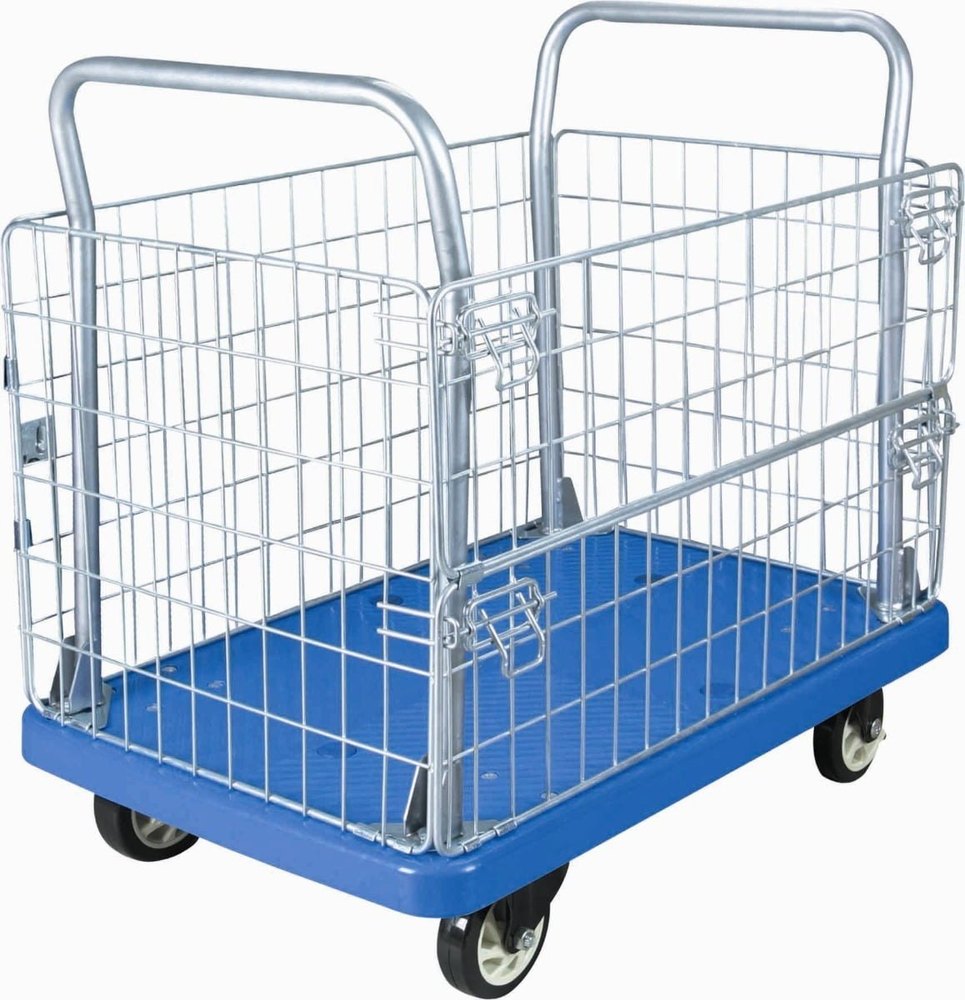 4 Stainless Steel Big Apple Cage Trolley, Loading Capacity: 300Kg