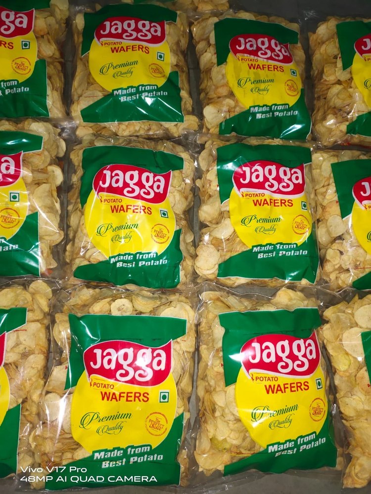 Fried Classic Salted Jagga Black Pepper Potato Wafers Chips, Packaging Type: Packet, Packaging Size: 500g