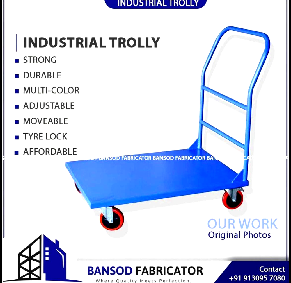 400 kg Mild Steel Industrial Platform Trolley