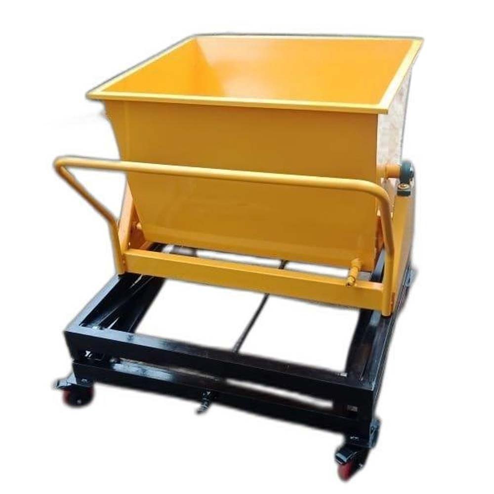 NE Mild Steel Yellow And Black Chip Trolley, For Industrial